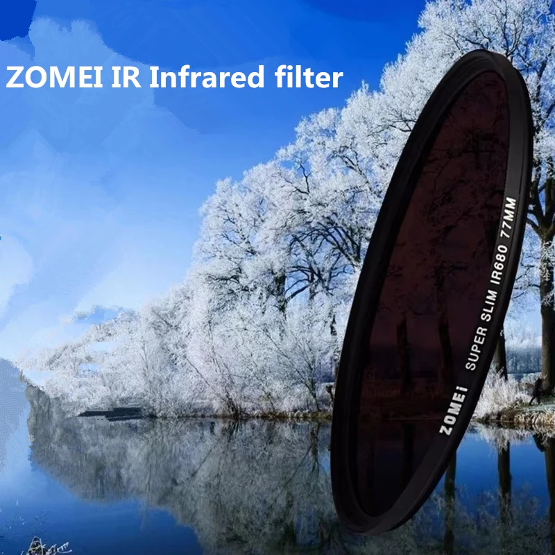 Zomei Infrared IR filter 680nm 720nm 760nm 850nm 950nm IR filter 49mm 52mm 58mm 67mm 72mm 82mm for SLR DSLR camera lens