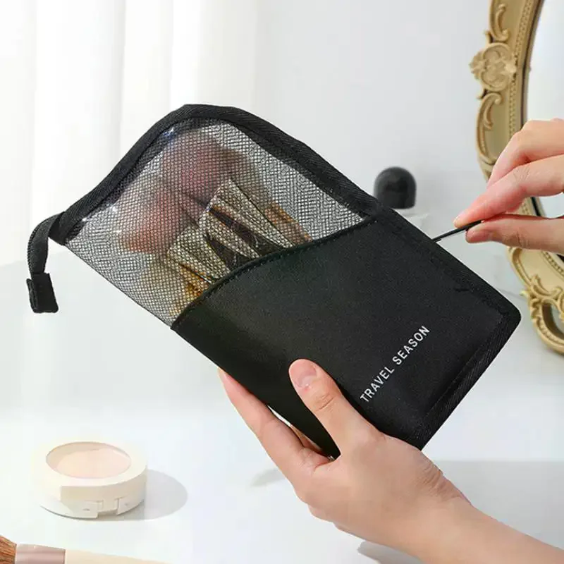 Makeup Brush Case Stand Zipper Cosmetic Bag Makeup Brush Holder Organizer Travel Waterproof Cosmetic Bag Makeup Brush Bag