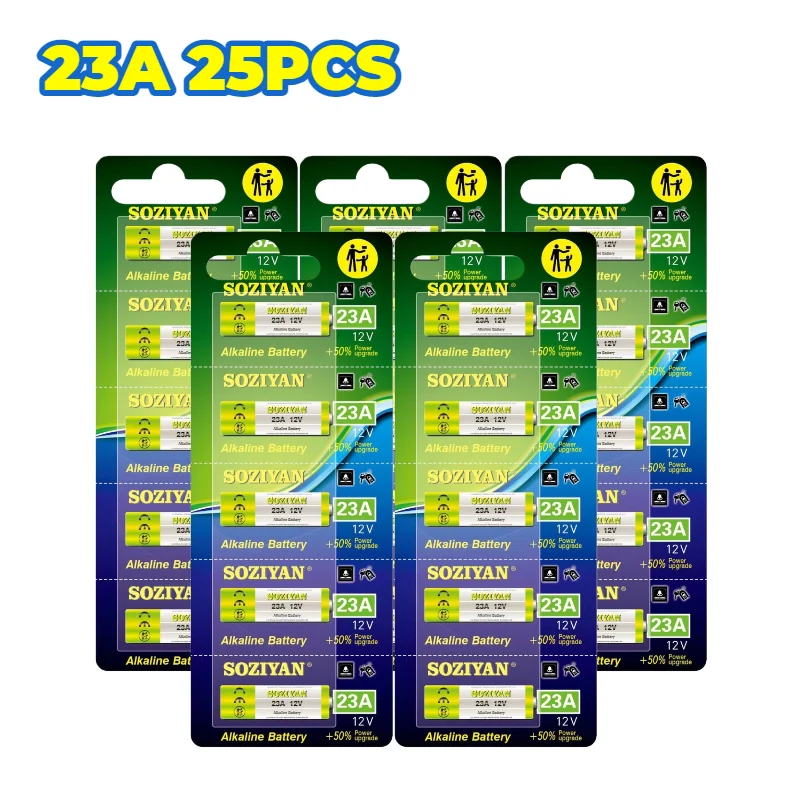12V 23A A23 Alkaline Batterij, Duurzaam voor Deurbel, Afstandsbediening, Speelgoed, Universeel Compatibel met MN21, E23A, A23S, V23GA