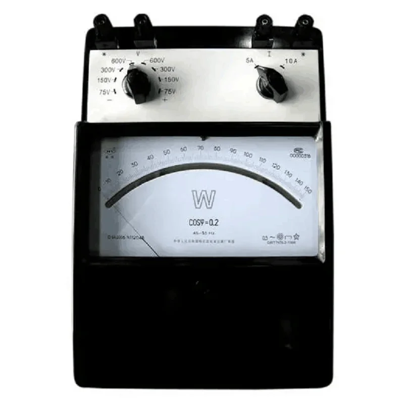 D34-W single-phase low power factor wattmeter (cosφ=0.2) 0.5 class DC meter