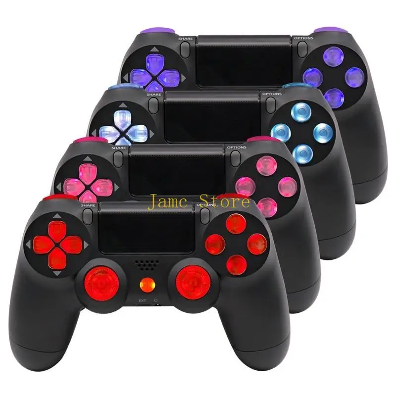 LX0B Multi-Color D-Pad Thumstick Face Button DTF LED 8 Color