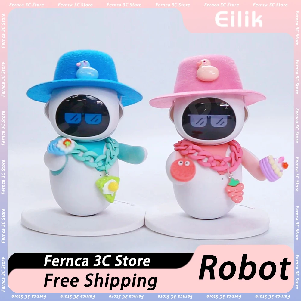 Eilik Robot Pet AI Intelligence Emotional Interaction Companion Smart Robot Intelligent Desktop Pet Robot Model Kid Toy Gift