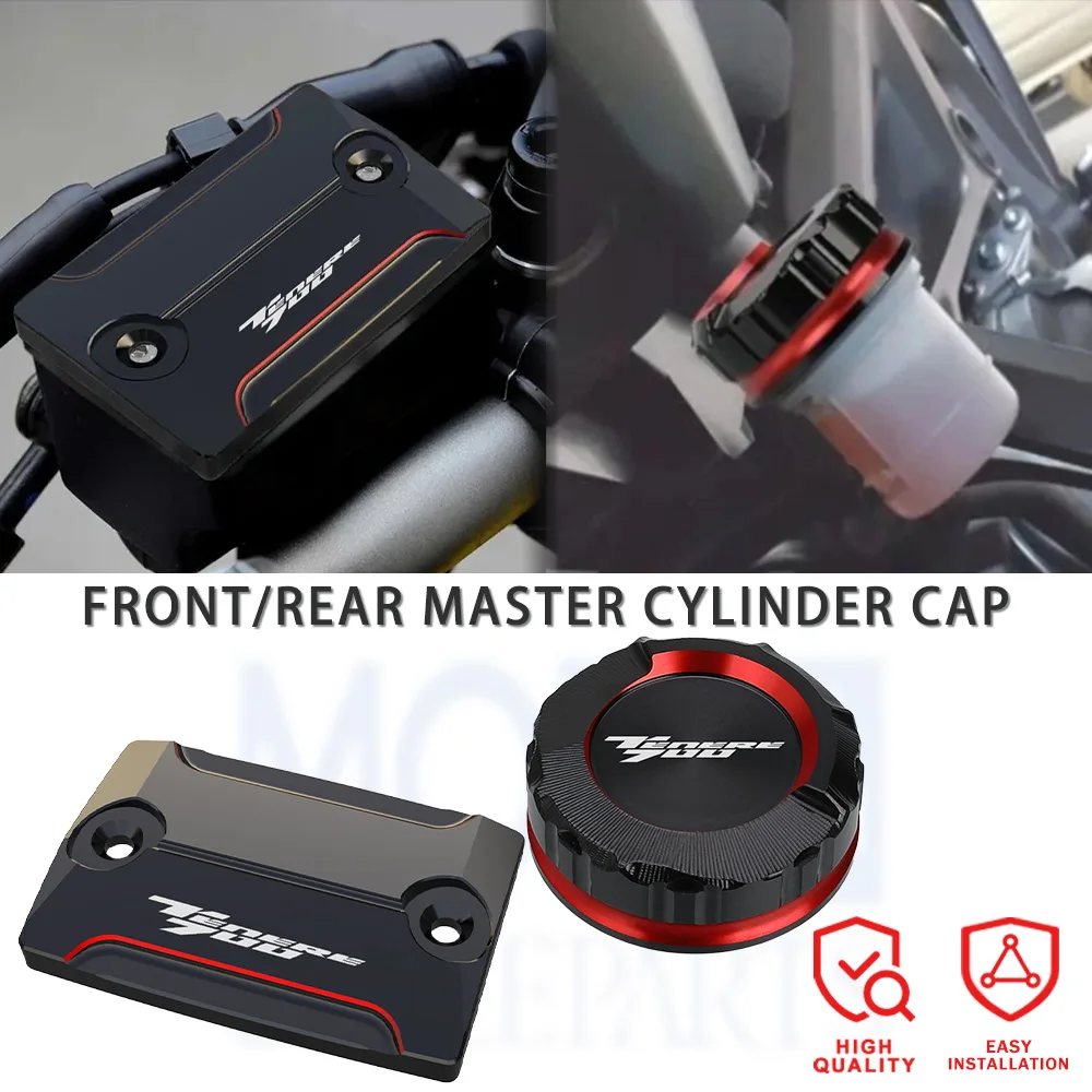 

For YAMAHA TENERE 700 2021 2022 2023 2024 TENERE700 Parts Motorcycle Rear Brake Fluid Cylinder Master Reservoir Cover Oil Cap