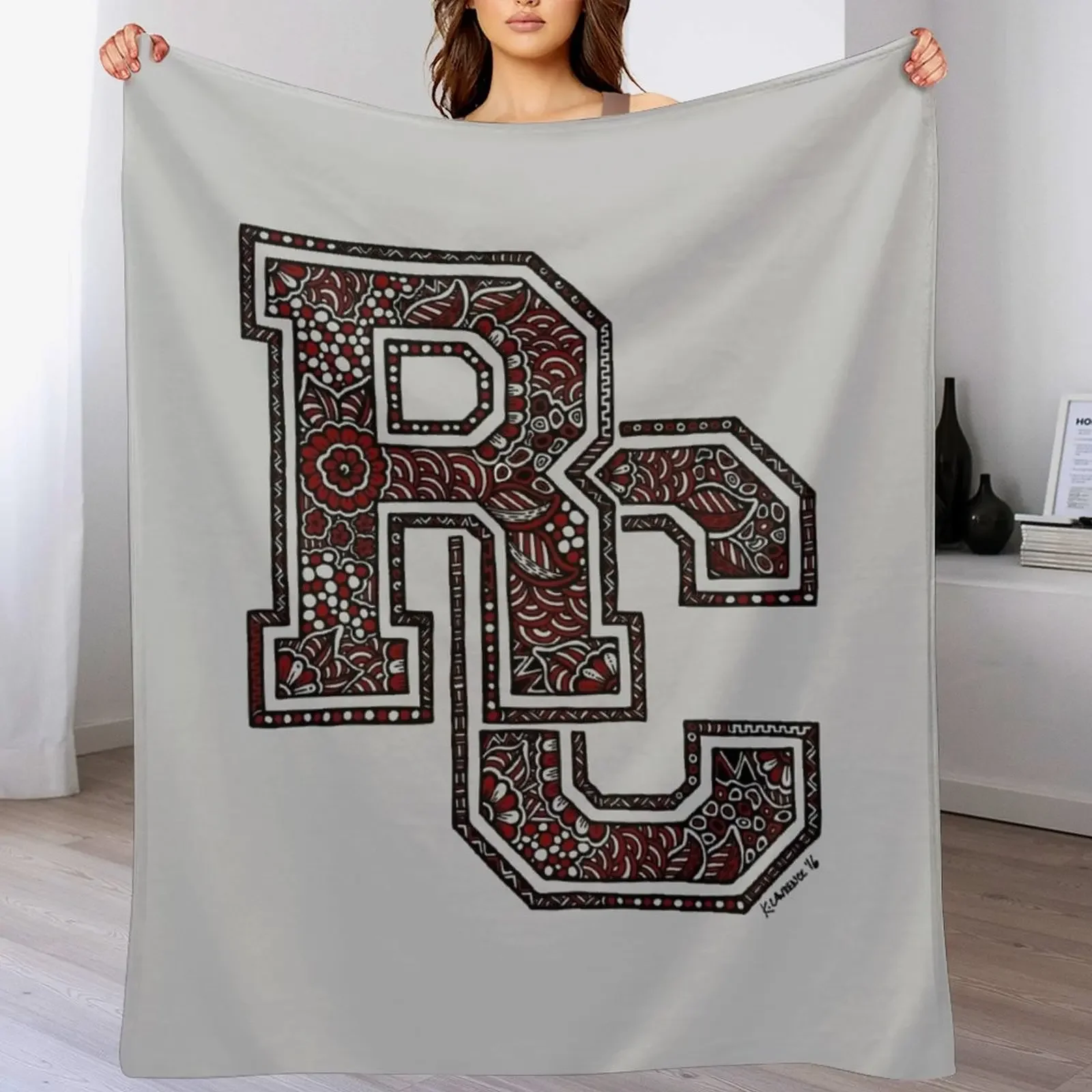 

Zentangle RC Throw Blanket Loose Luxury St Bed covers Plush Blankets