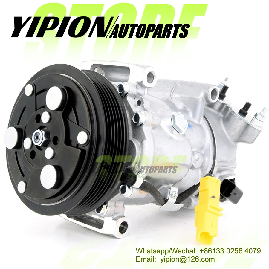 

SD6C12 AC Compressor For Peugeot 207 208 307 308 Partner Citroen C3 9670318880 9678656080 9659875780 , 9651910980 9671216280