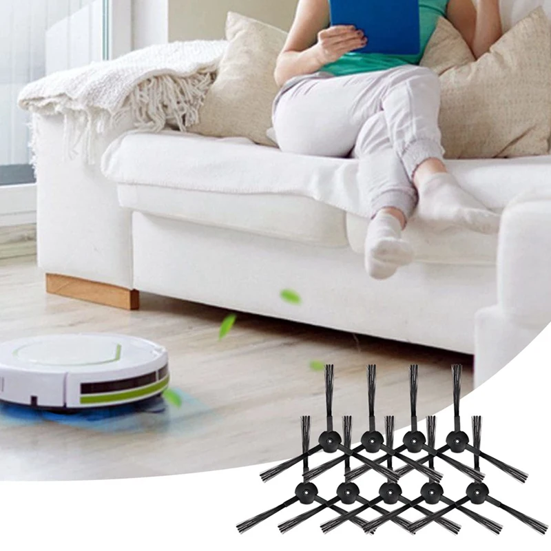 10 قطعة فرشاة جانبية كنس بديلة لـ ILIFE V3 V3S A4 A4S Pro V5 V5S Pro جهاز آلي لتنظيف الأتربة