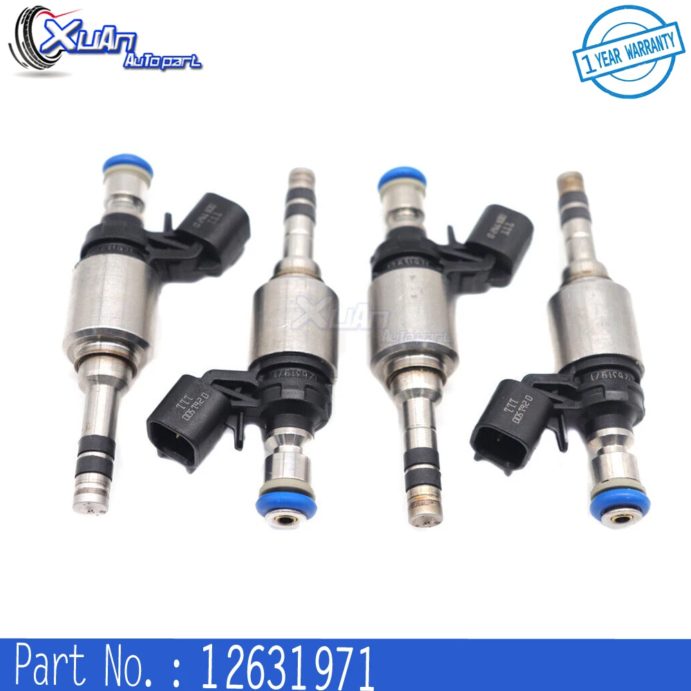 4pcs Fuel Injectors For Buick Envision Regal Sportback For Cadillac ATS CT6 CTS Camaro Equinox Malibu GMC Terrain 14-19 12631971