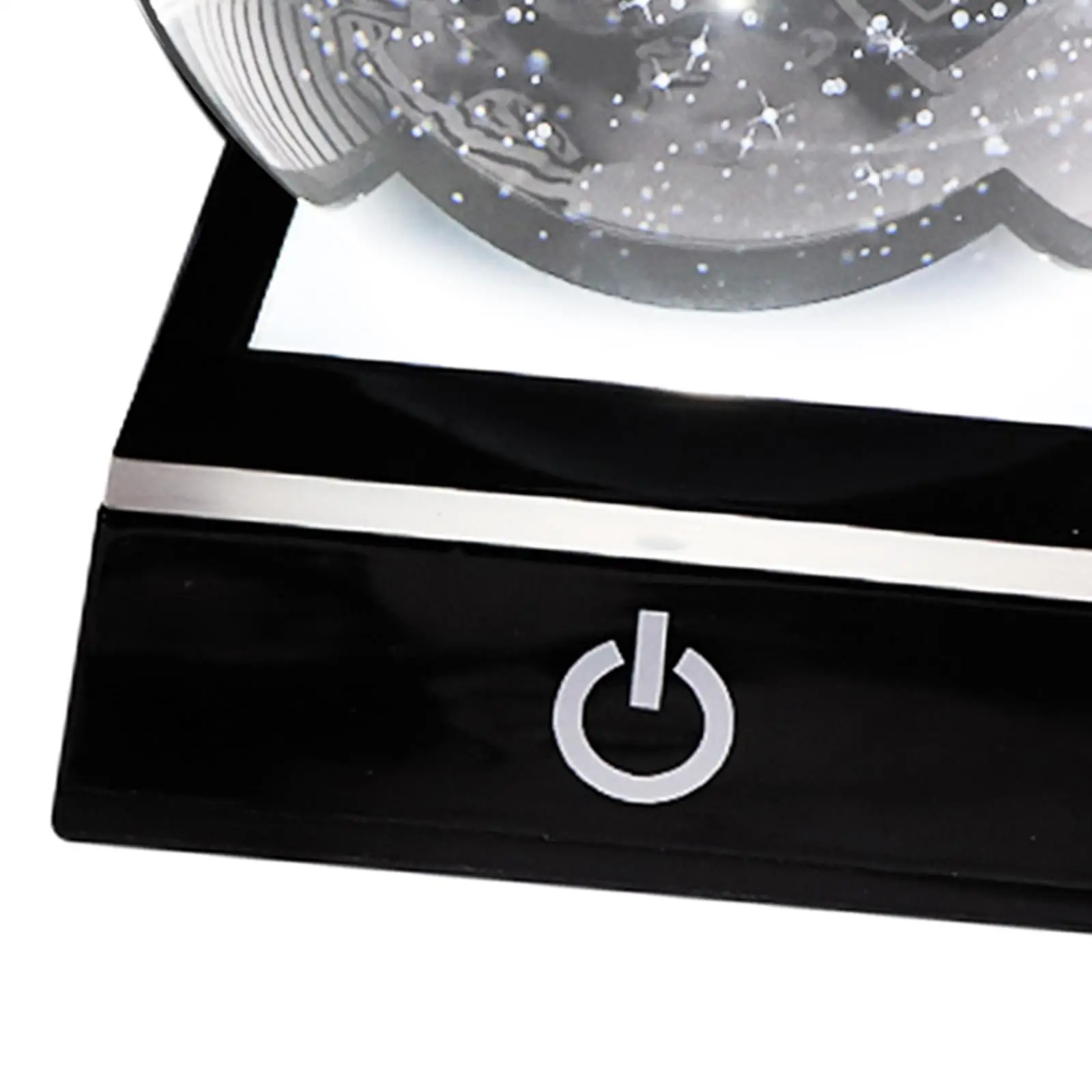 8cm 3D Galaxy Crystal Ball with LED Lamp Base Gifts for Home Decoration