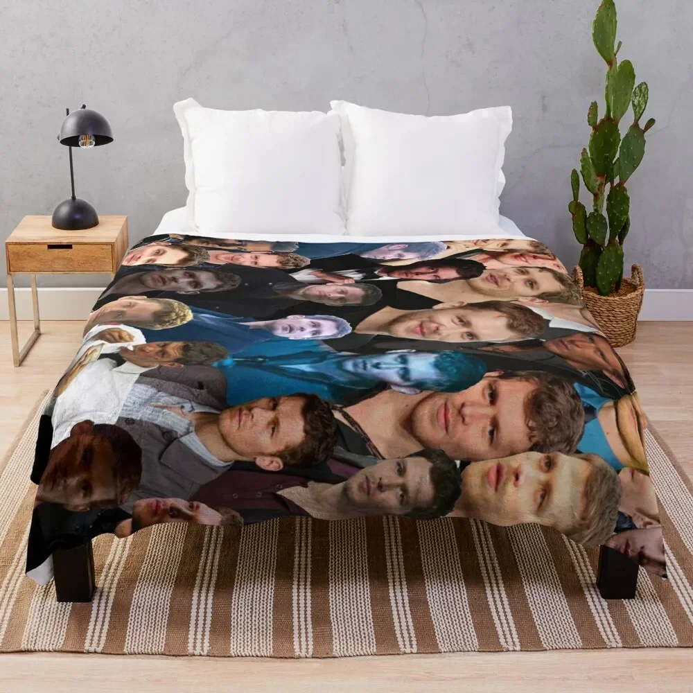 

Joseph Morgan Photo Collage Throw Blanket Fluffy Softs for babies Soft Plaid blankets ands Blankets