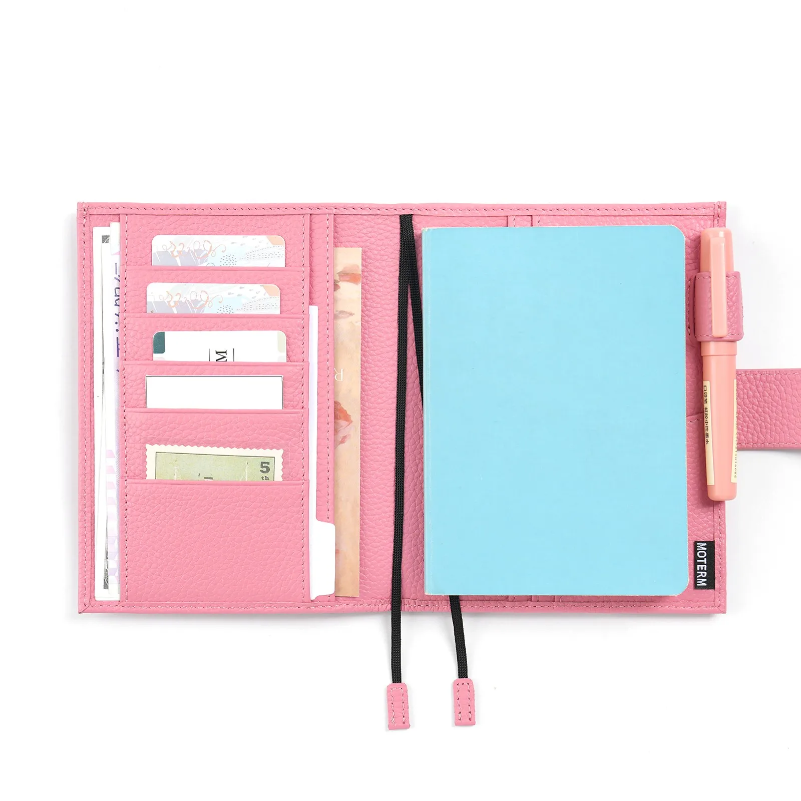 Moterm Original Series A6 Plus Cover for A6 Stalogy Notebook Genuine Pebbled Grain Cowhide Planner Organizer Agenda Journal