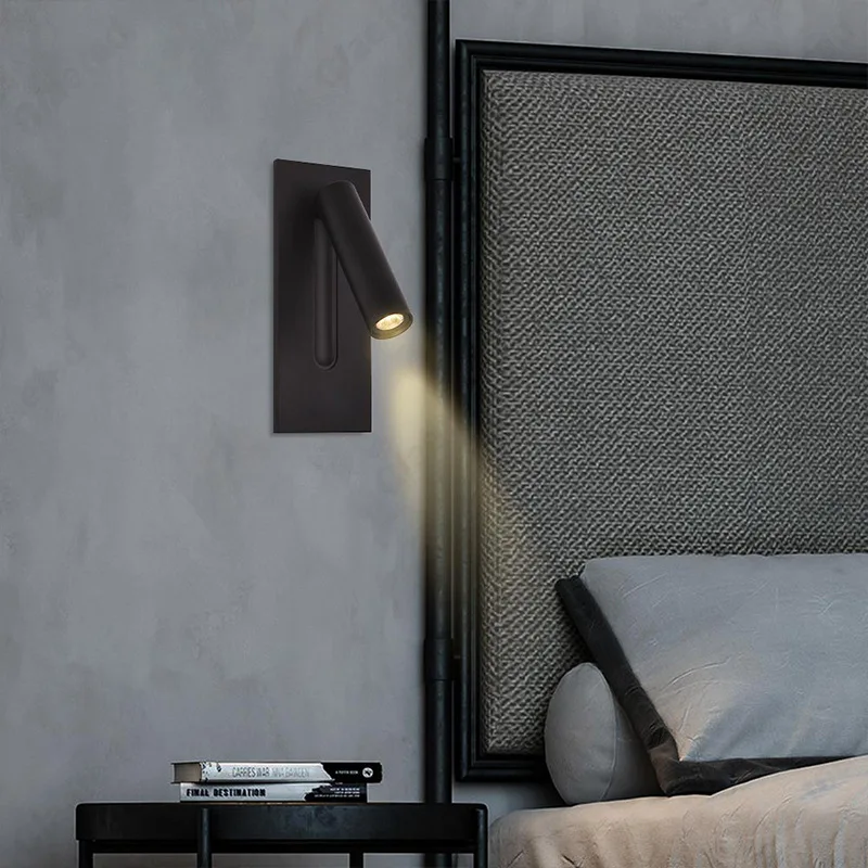 New LED Reading Wall Lamp with Switch Adjustable Angle Living Room Bedroom Bedside High-grade Wall Lamp Lighting