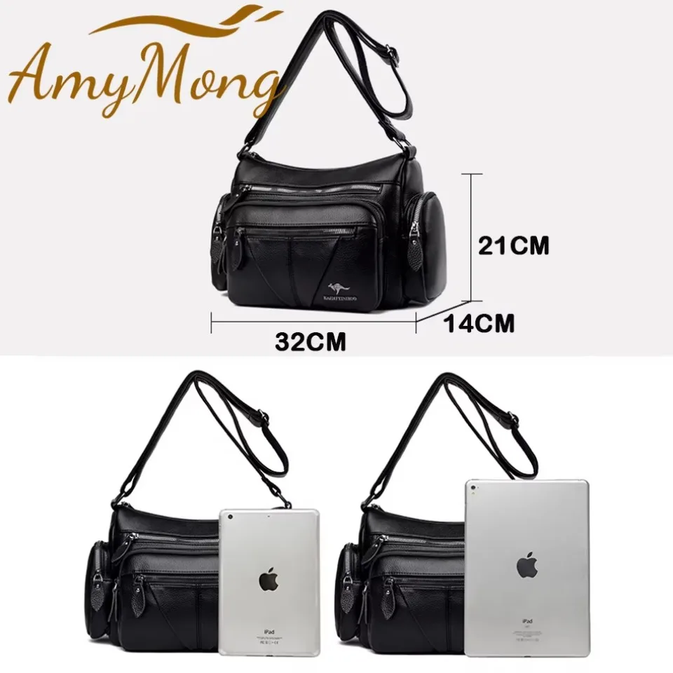 Women Multifunctional Shoulder Bag Purses High Quality Croosbody Messenger Bags Large Capacity Multi-pocket Outdoor Travel Sac