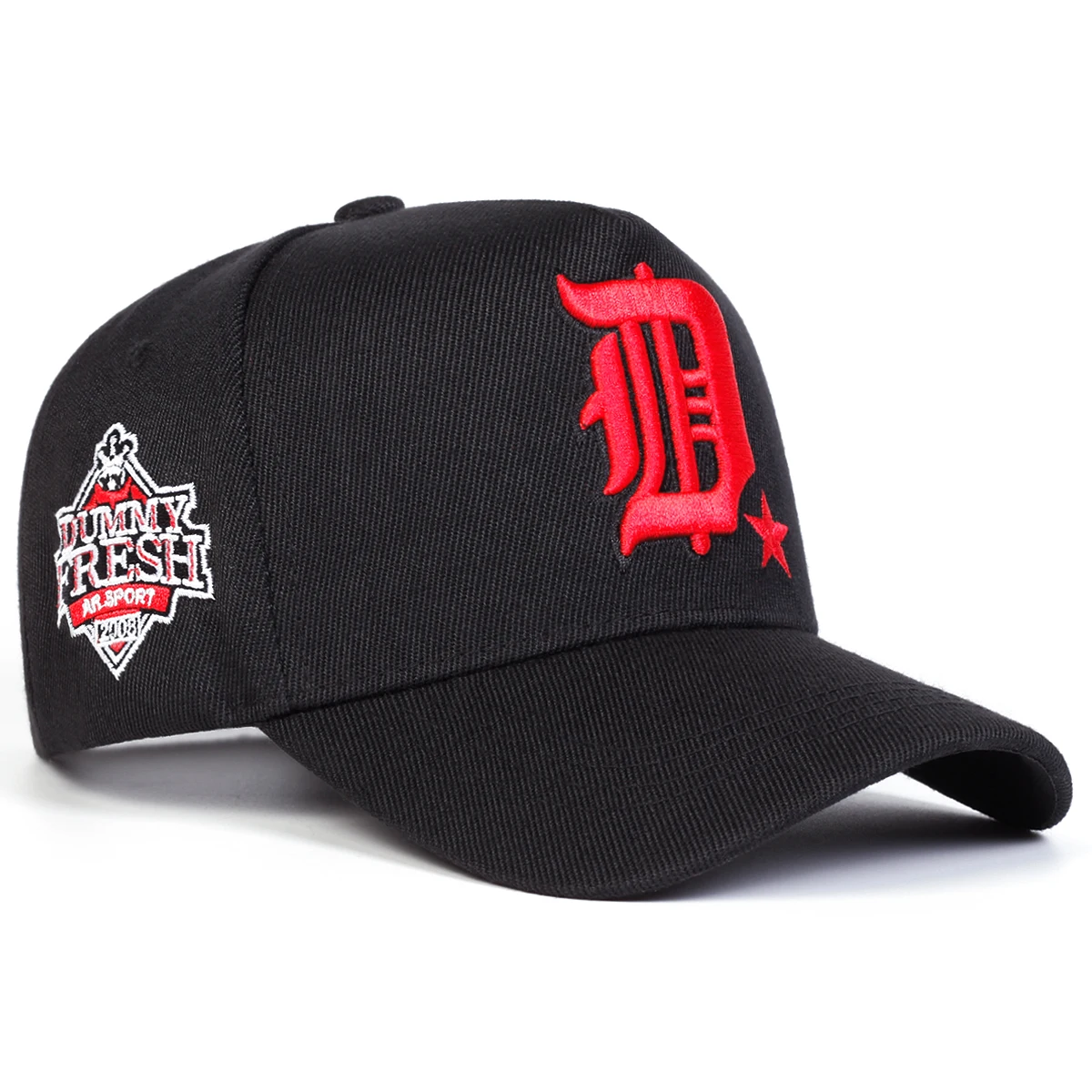 Unisex D Letter Embroidery Side DUMMY FRESH Baseball Caps Spring Autumn Outdoor Adjustable Casual Hats Hip Hop Hat Sunscreen Hat