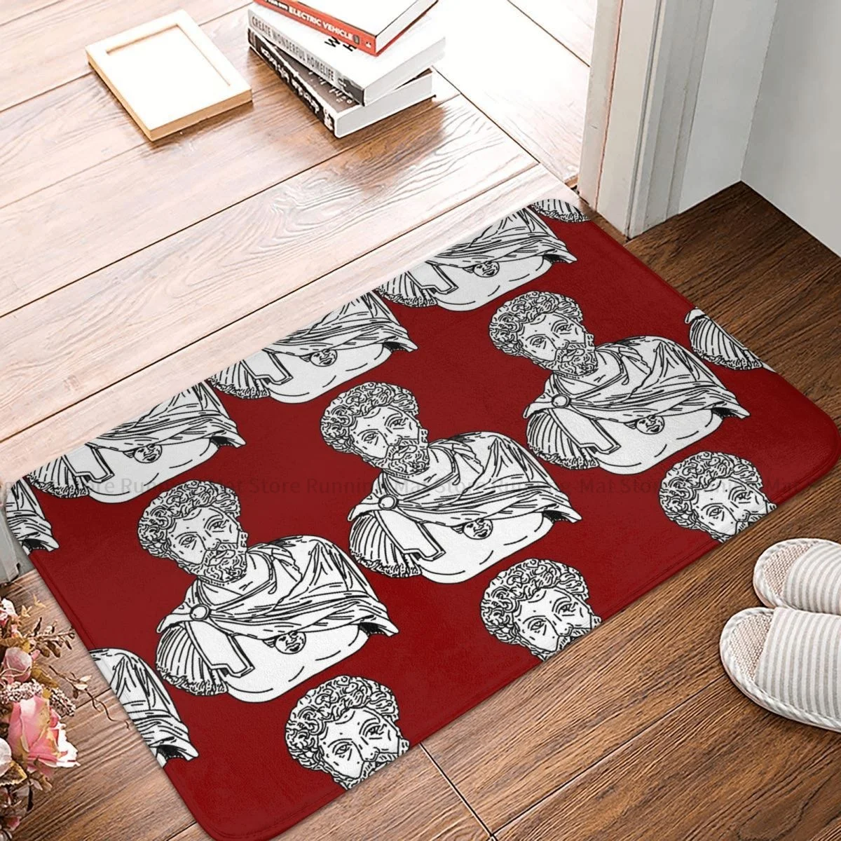 Ancient Roman SPQR Non-slip Doormat Marcus Aurelius Living Room Kitchen Mat Welcome Carpet Flannel Pattern Decor