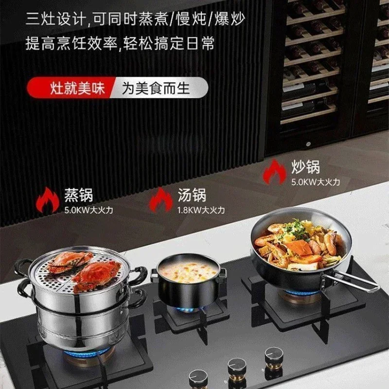 

Бытовая - дружественная новая газовая плита с тремя головками и большой панелью, встроенная - настольный стиль, работает на сжиженном газе