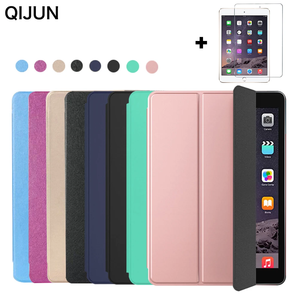 Smart Cover For iPad Mini4 5 6 7.9inch Ultra Slim PU Leather Case + PC transparent back case for Apple ipad mini 6 5 4 3 2 1