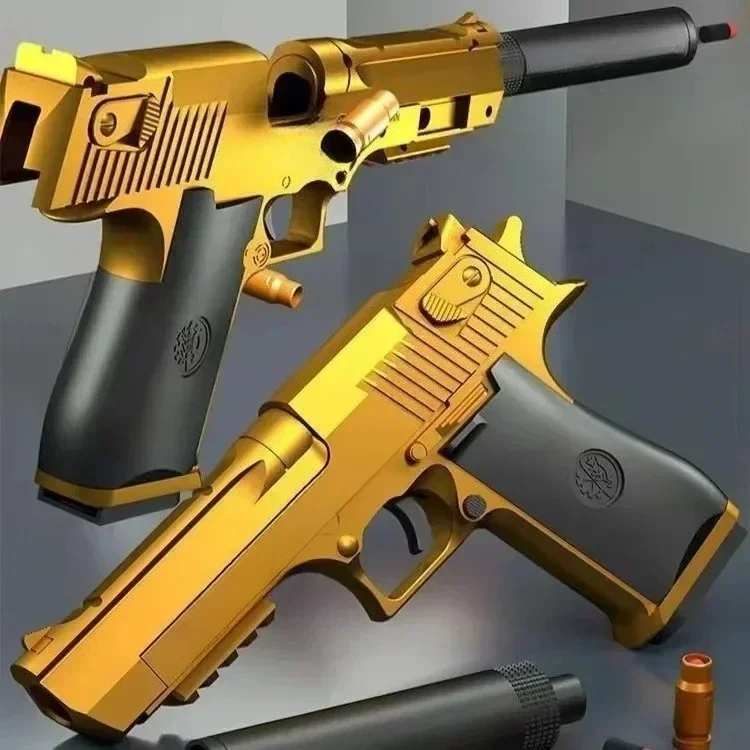 

aEducational Toy Gun Shell Ejecting Toy Foam Soft Bullet Blaster For Kids Boys Adults Airsoft Pistol Children Birthday GiftF