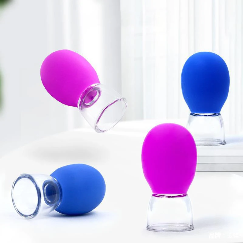 Facial Cupping Silicone+Acrylic Massage Cup Cupping Cup 3 * 3 * 5cm Vacuum Cup For Face Self-Care Professional - Detail 1