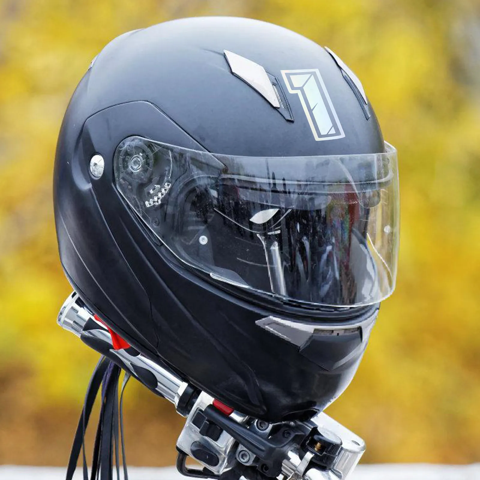 

Waterproof Reflective Number Stickers 0-9 Rainbow Colors for Motorcycle Hockey Football Gear Car Decals Mailbox