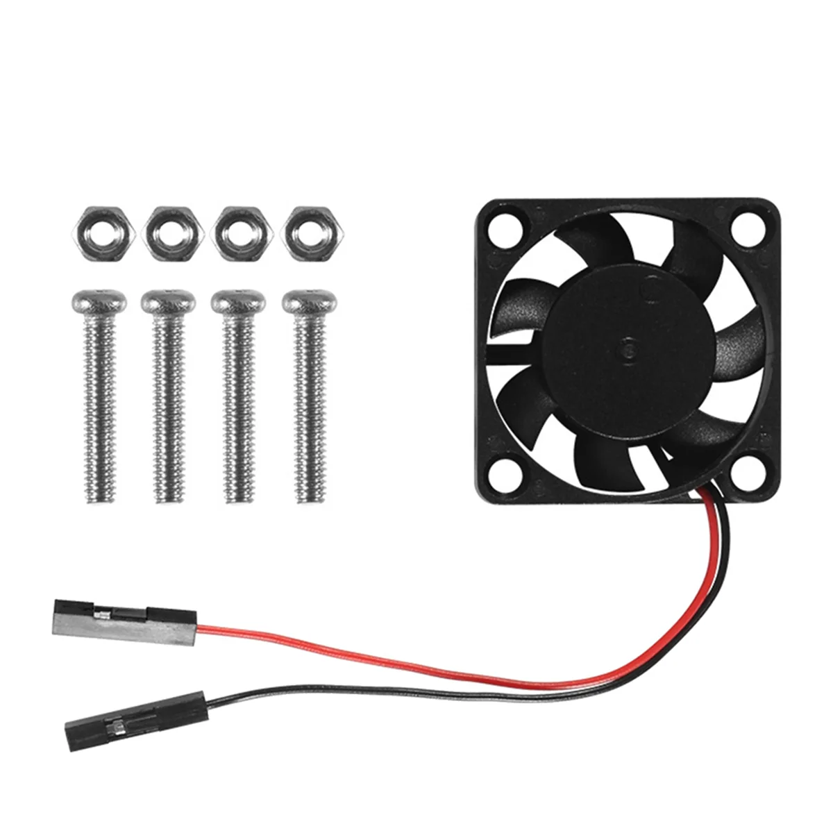 Imagem -03 - Brushless Cpu Cooling Fan Dissipador Refrigerador Radiador para Raspberry Pi4 Pi3 b Mais pi pi pi b Mais Pcs 3.3v 5v