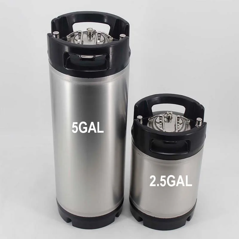 Brand New 19L(5Gallon ) Ball Lock Cornelius (Corny) Keg Stainless Steel 304 Rubber Top and Bottom Max Pressure 130psi