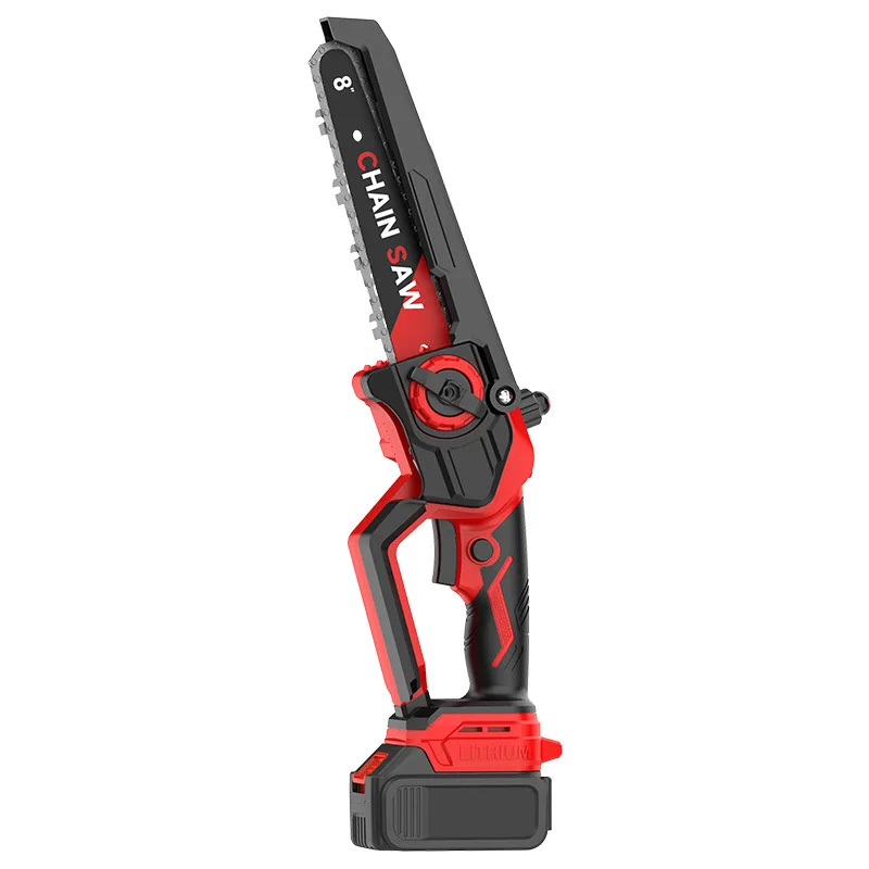 Mini Electric Chainsaw 1700RPM 6 Inch One Hand Portable Li-Ion Saw Compatible with 21V Makita Battery for Wood Cutting