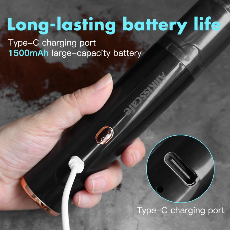 AliKisscafe Coffee Grounds Vacuum Cleaner Grinder Remover Powder Brush Portable Cleaning Tools Barista Tool Espresso Accessories view 6