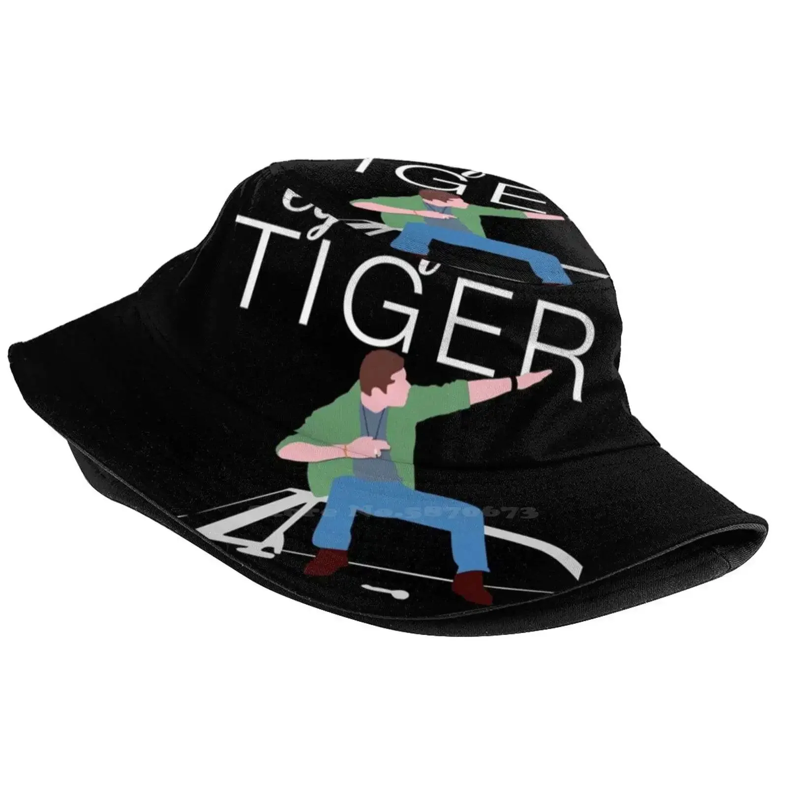 Supernatural - Eye Of The Tiger Causal Cap Buckets Hat Eye Of The Tiger Dean Winchester Sam Winchester Supernatural Spn Fan Art