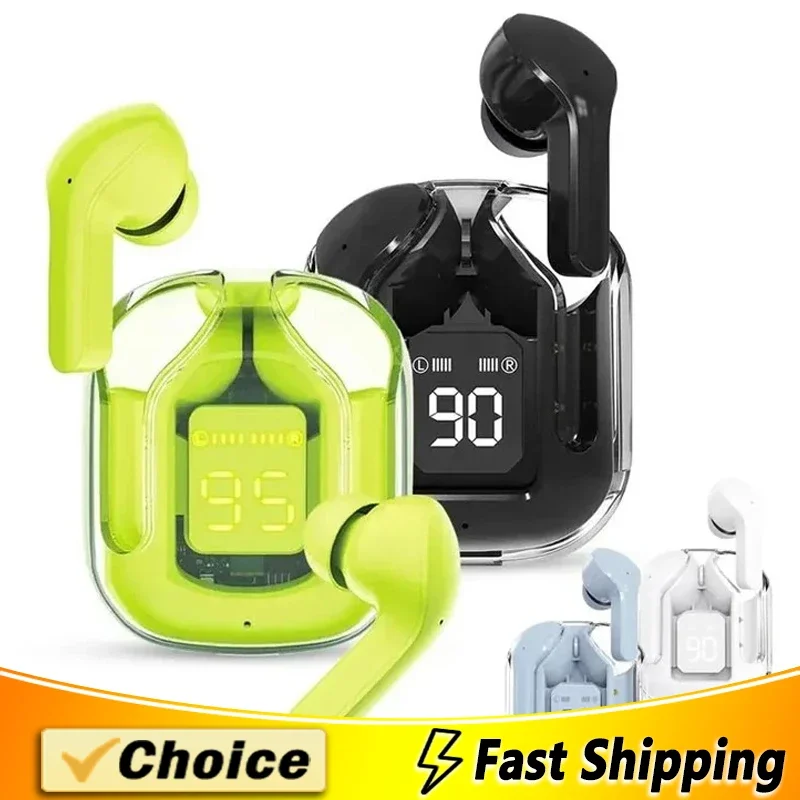 

WTS M98 Transparent Charging Case Wireless Bluetooth Earphones Noise Canceling HD Stereo Music Headphones Sports Earbuds