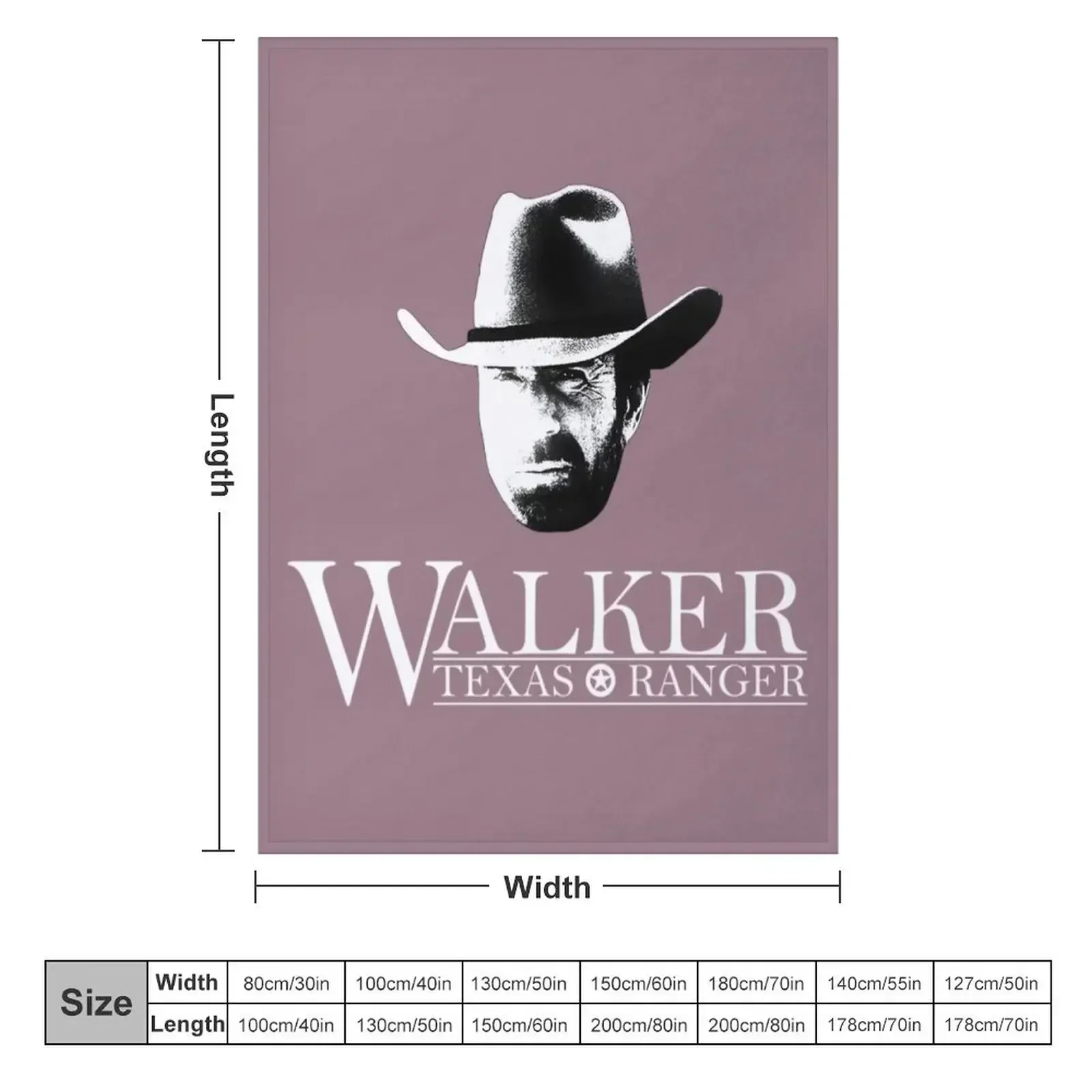 Walker Texas Ranger (Chuck Norris) Head and Essential Throw Blanket Luxury St halloween bed plaid Blankets