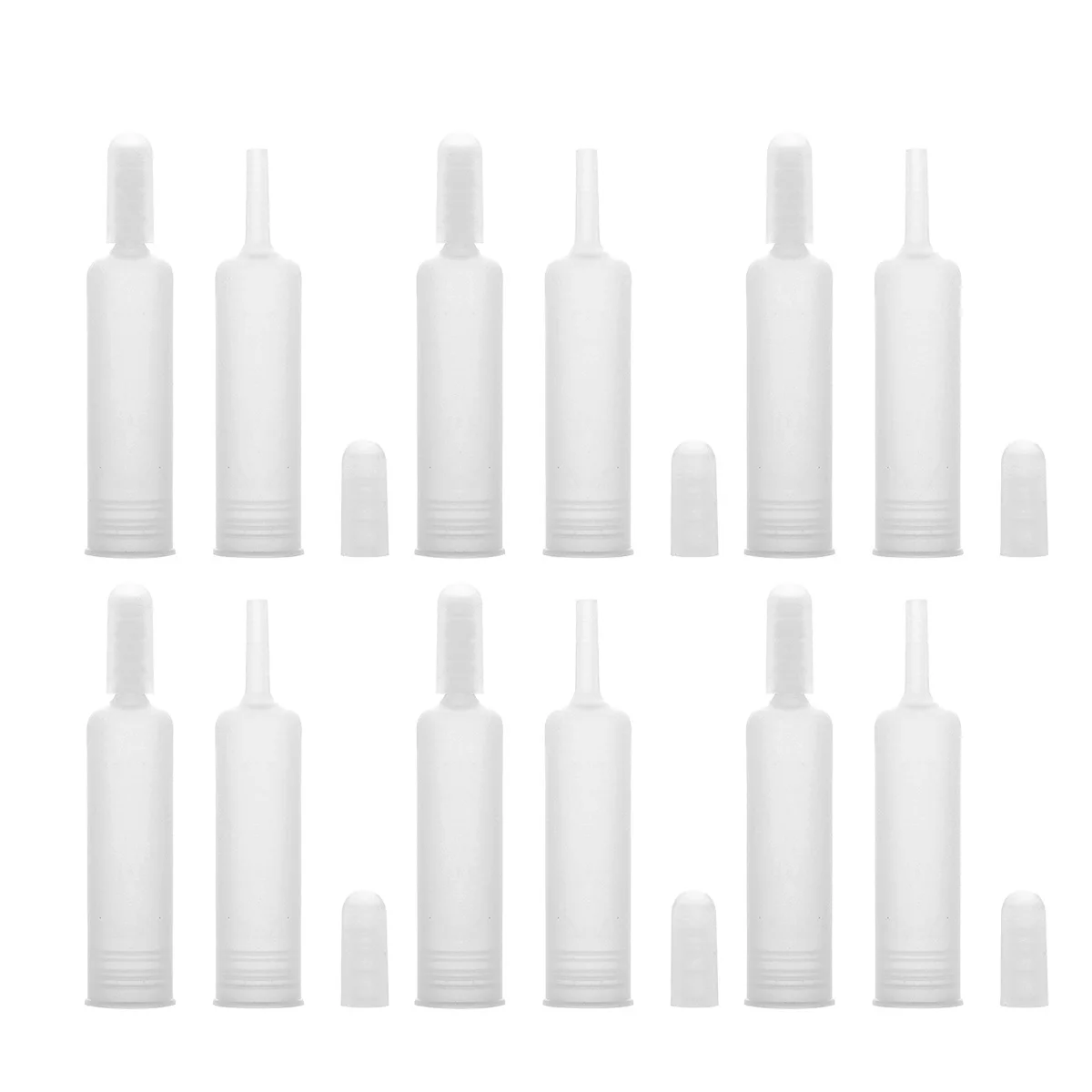 

25 Pcs Drop Cap Lid Eye Dropper Essence Tiny Ampule with Vial Bottle Essential Oil