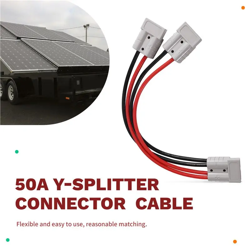 ABTD-50A Y-Splitter Connector Cable High Current Quick Release Cable Heavy Duty 10AWG Cable