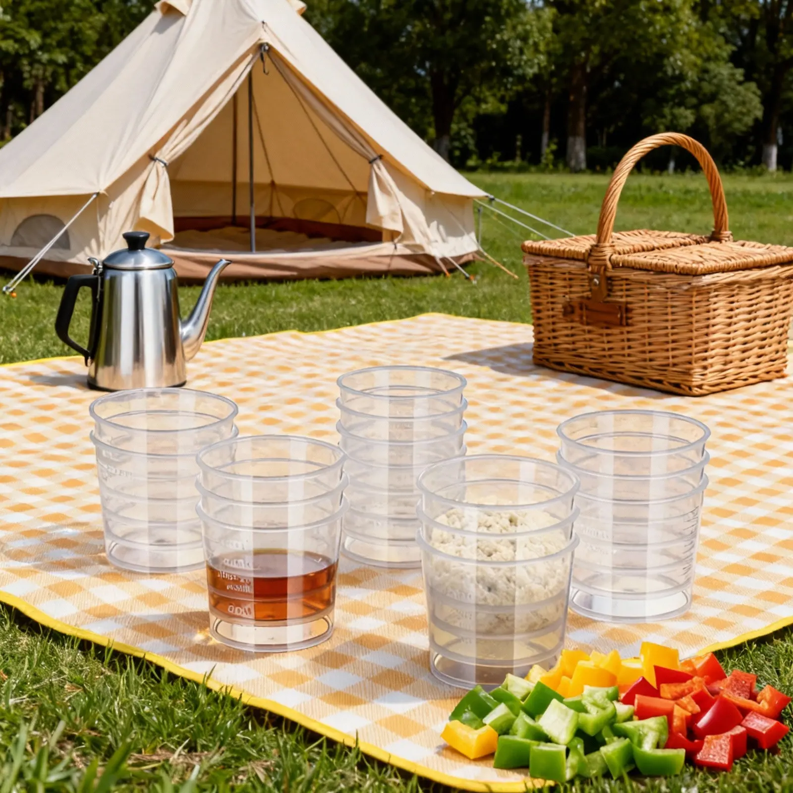 Plastic Cup 50Pcs - 50 Adet 30Ml Plastik Ölçü Kabı