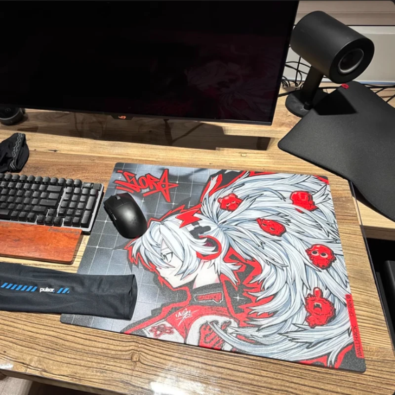

Popular Anime Theme Tempered Glass Mouse Pad Customized 490x430mm Large Size Delicate Non-Slip Stable Mouse Pad for FPS Games