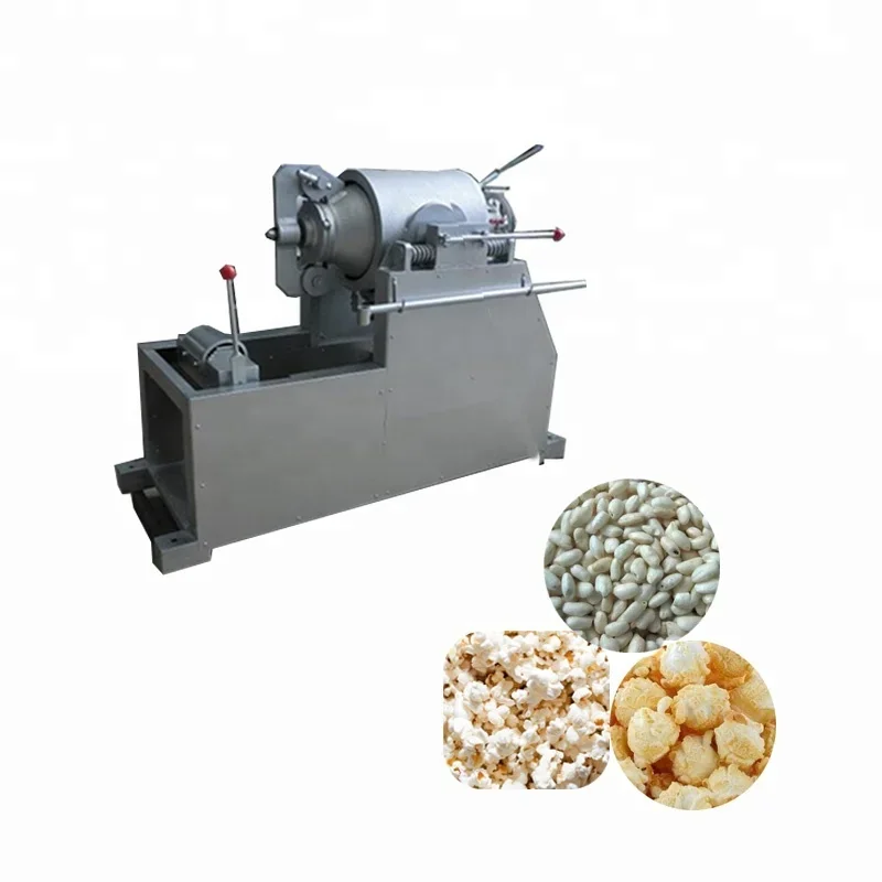 High Pressure Airflow Maize Corn Rice Cereal Wheat Grain Popping Puffing Expanding Machine