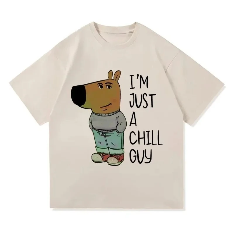 I'm Just A Chill Guy T Shirts Summer Fashion Men/Women Aesthetic Funny Cute Tshirt  Cartoon Vintage  Tee Shirt