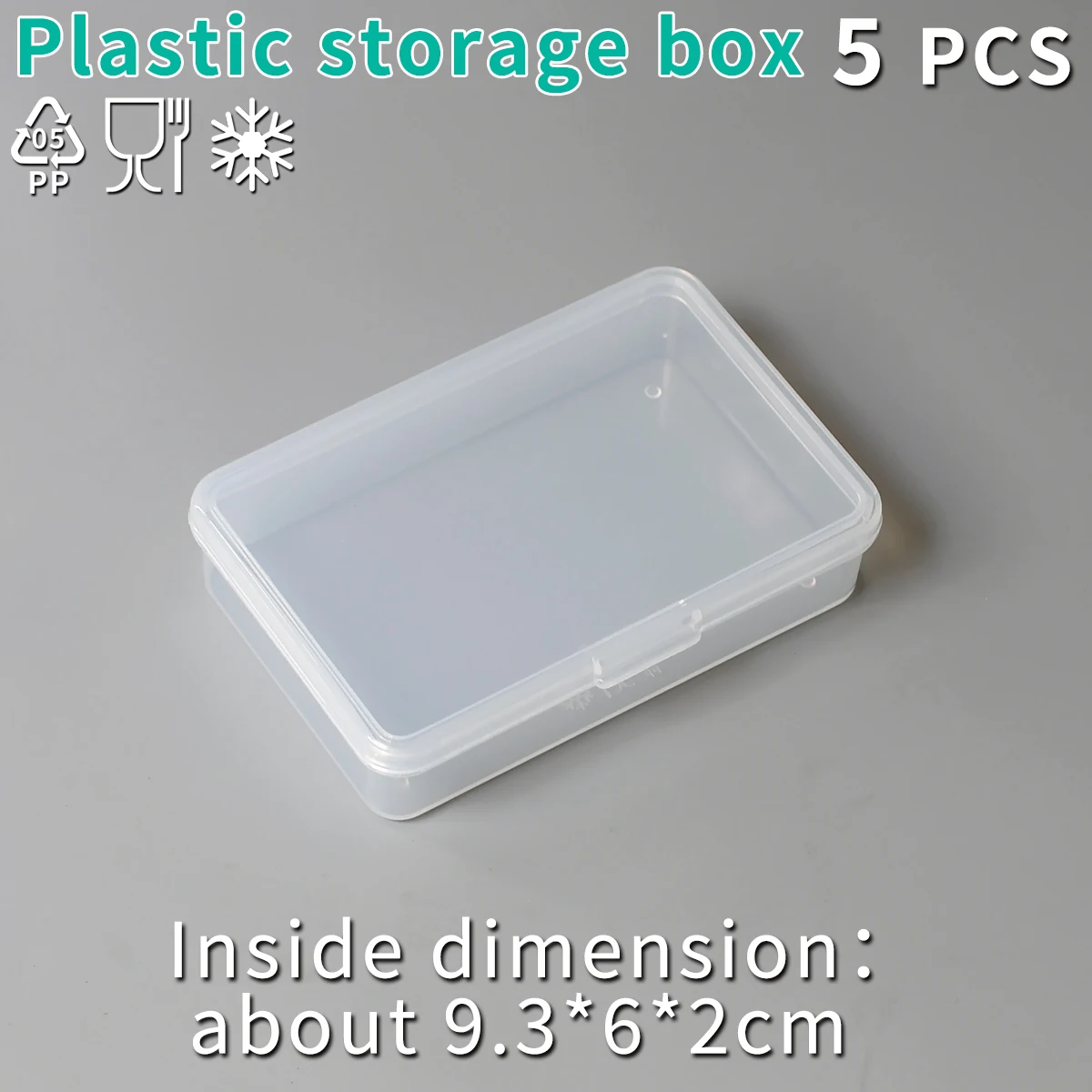 Small Storage Box Square Transparent Mini Case Clear Plastic Jewelry Earrings Rings Beads Plastic Packaging Boxes Food Grade PP