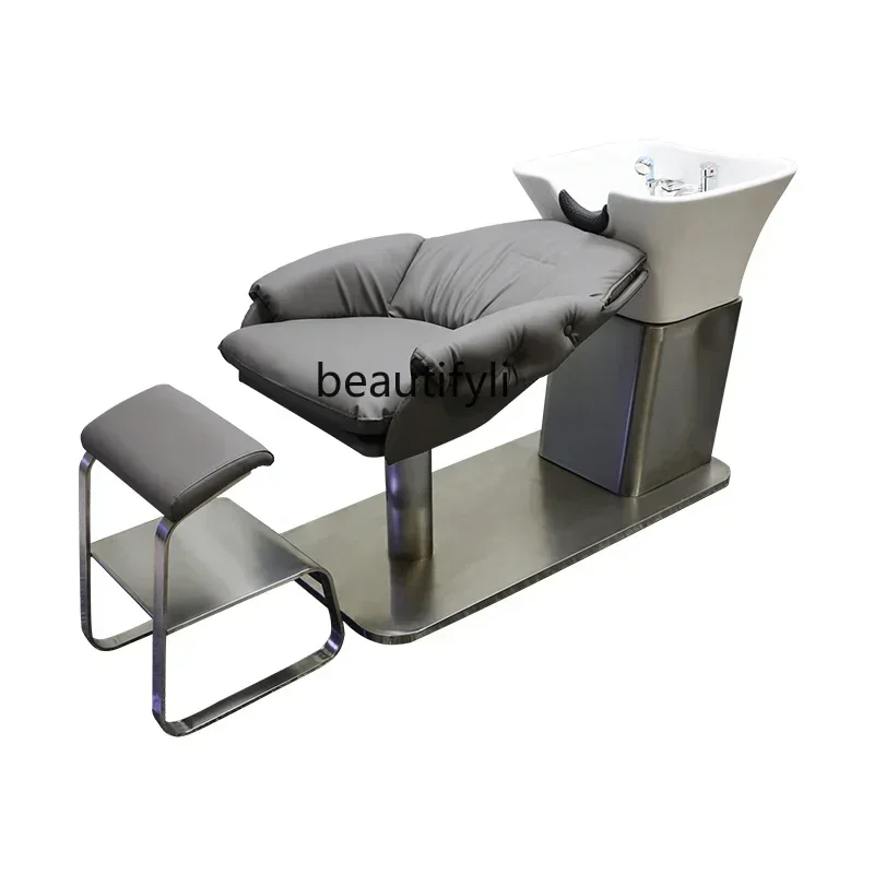 

High-End Lying Half Punch Bed Hair Saloon Dedicated Shampoo Chair Light Luxury Shampoo Flushing Bed