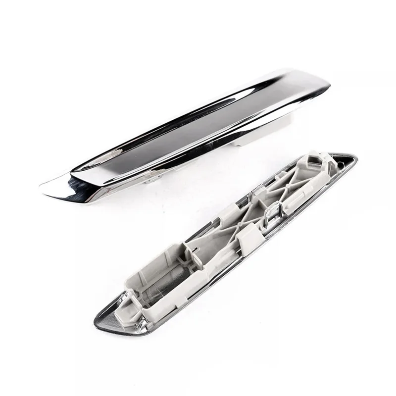 

1Pair Chrome Exterior Front Fender Trim Strip Cover For BMW F10 F11 2013-2016 Sedan 51137336645 51137336646 Left & Right