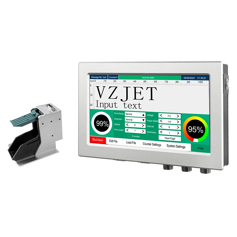 

Zero Maintenance One inch print head online TIJ printer for primary package coding applications