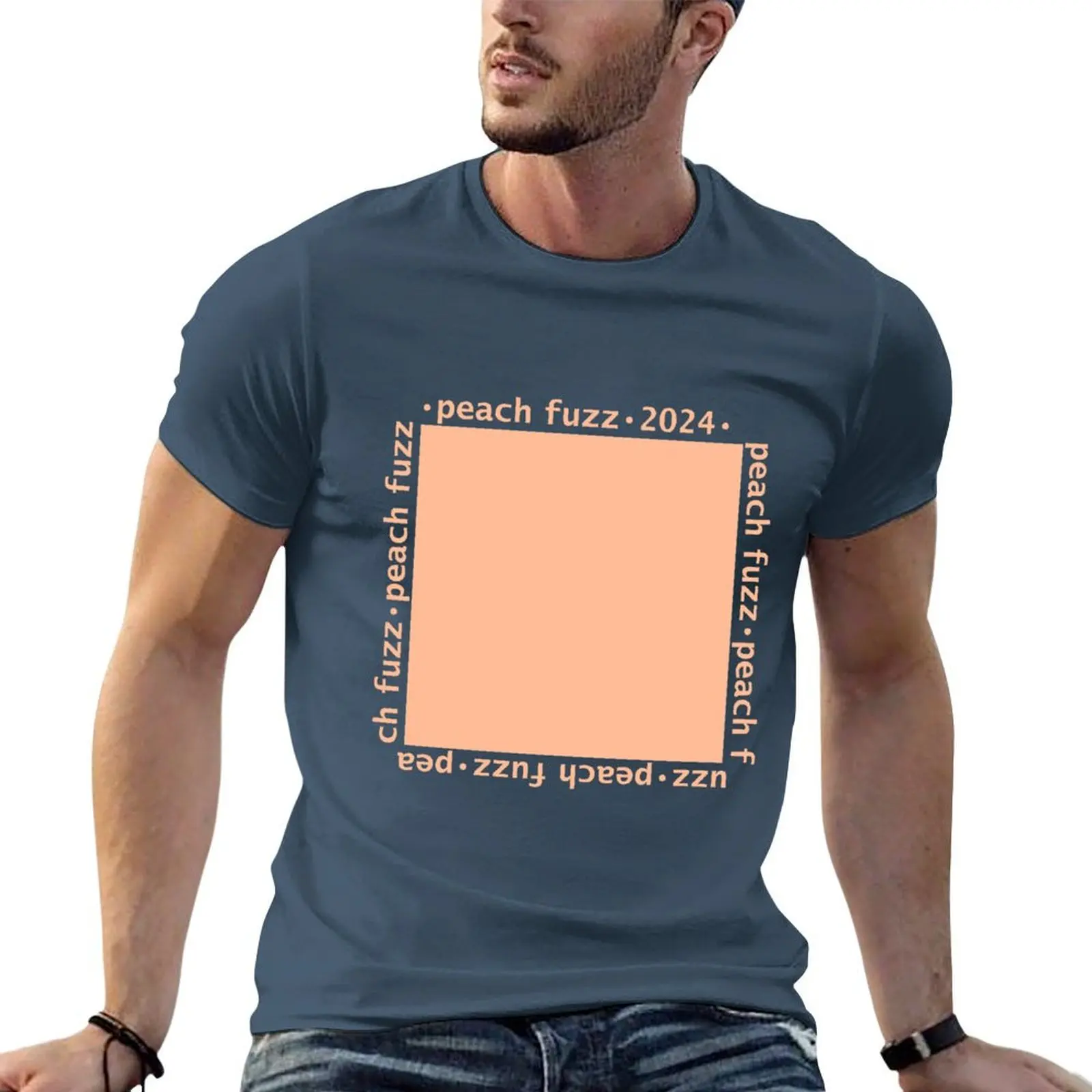 Peach Fuzz Pantone Color of the Year 2024 Swatch T-shirt boys animal print anime sports fans mens graphic t-shirts pack