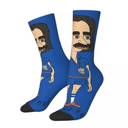 Funny Crazy Compression Sock for Men Steve Hip Hop Vintage Big Mouth Nicholas Rick Animated TV Happy Seamless Boys Crew Sock