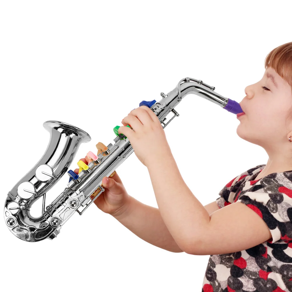 Children's Musical Instrument Toy Educational Saxophone Plaything Learning Kid Simulated Instruments Plastic Creative Imitation