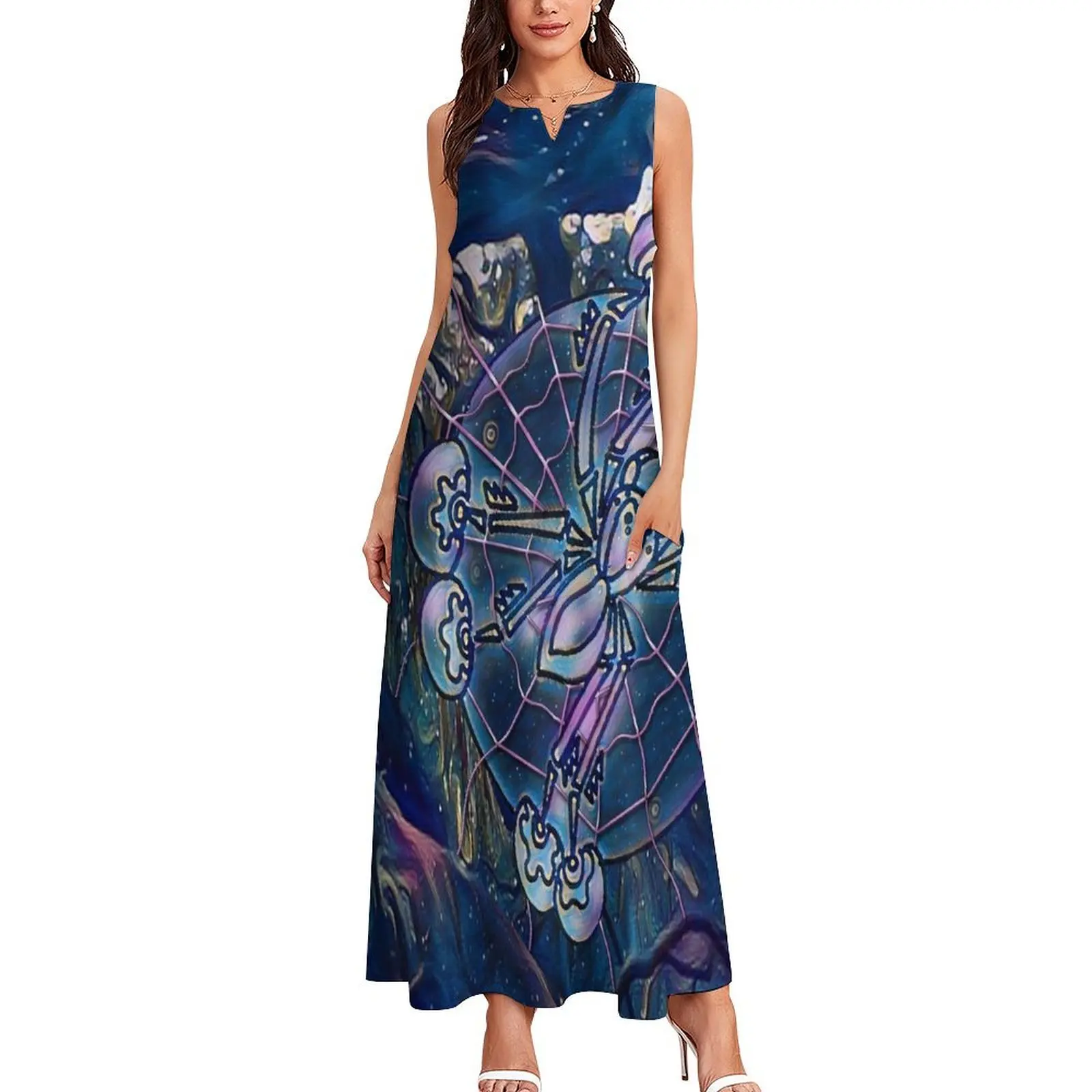 Mystic Angel Oak Tree Spider Long Dress Beachwear women dresses