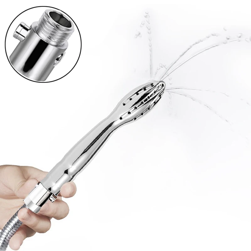 Metal Anal Cleaner Bidet Faucets Rushed Anal Douche Shower Cleaning Enemator Enema Butt Plugs Tap Adult