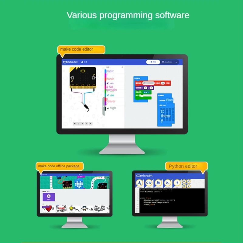 Bbc Microbit V2.0 Motherboard, uma Introdução à Programação Gráfica, Python para a Escola Primária e Secundária