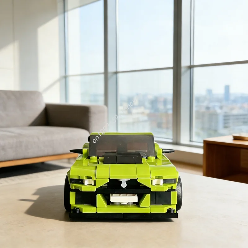 

323 детали MOC: Конструктор «Городские чемпионы» в стиле Mustang, архитектурные блоки, развивающая игрушка для творчества, идея для рождественского подарка