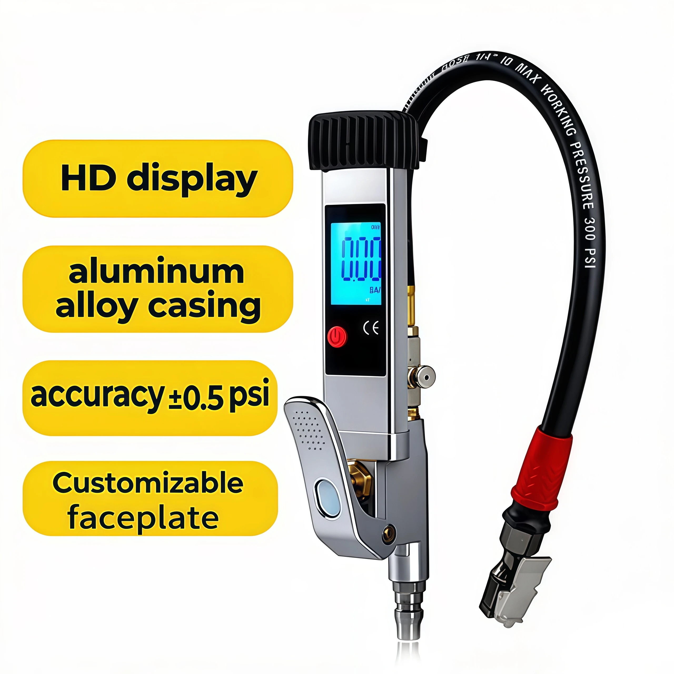 High Quality Digital LCD Tire Pressure Gauge Air Preschar Choking Digital Miter Tyre Gauge for Car Inflator Garage Tool