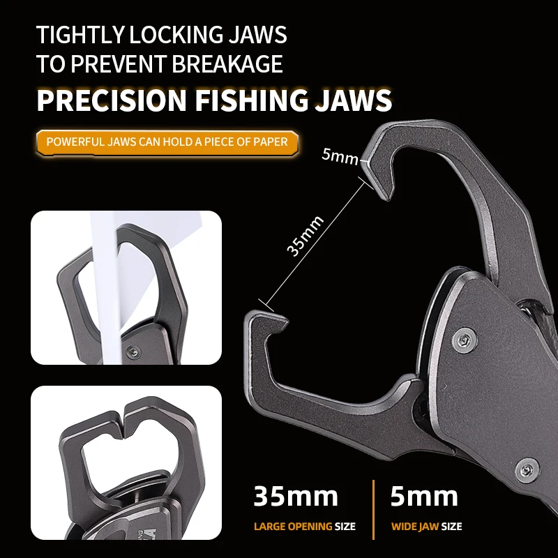 Multifunctional Aluminum Fishing Pliers & Fish Gripper Combo Line Cutter Hook Remover Portable Sea Freshwater Fishing Tackle