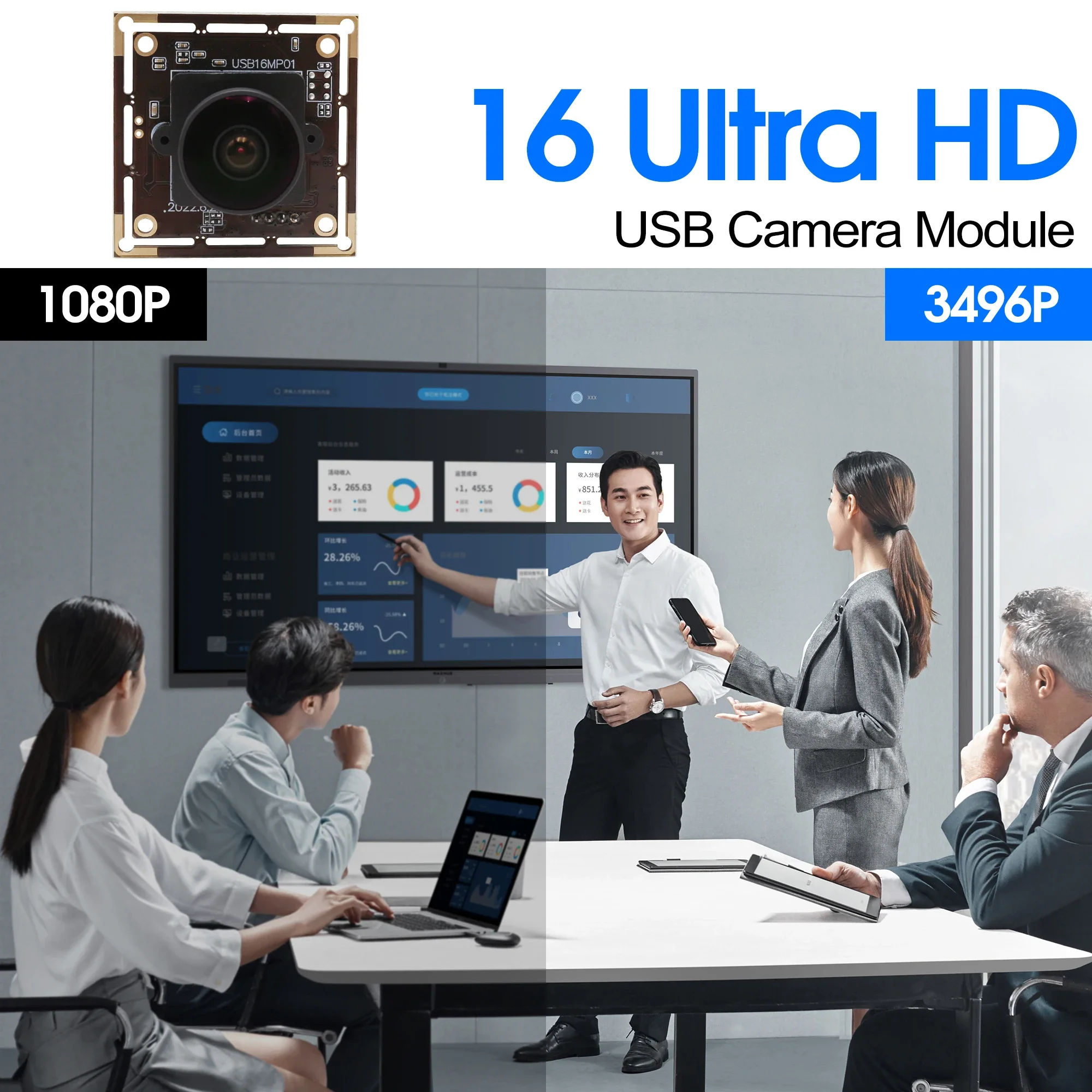 Elp 16mp fisheye webcam grande angular módulo de câmera usb ultra hd 3496p placa de câmera de segurança usb para linux windows android mac os